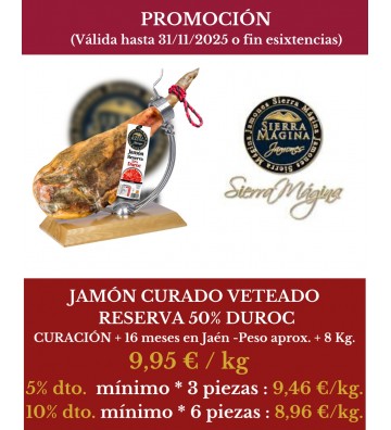 Jamón Curado Veteado Rva...