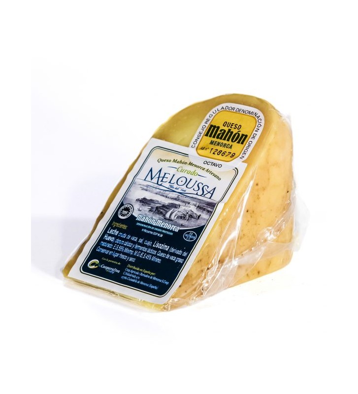 Queso Mahón Menorca Artesano Curado Meloussa. Queso Mahón Menorca Artesano Curado Meloussa.